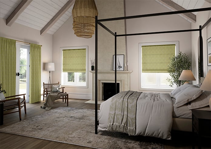 Boudoir, Olive - Roman Blind - Image 7